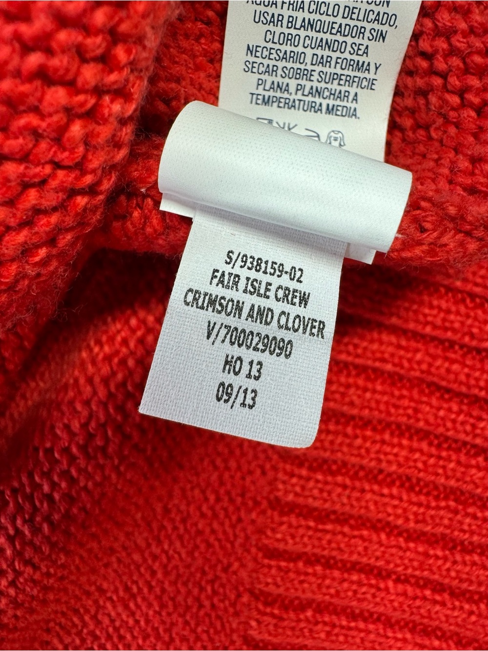 Old Navy Red Fair Isle Nordic Holiday Sweater Women’s L - Picture 7 of 10